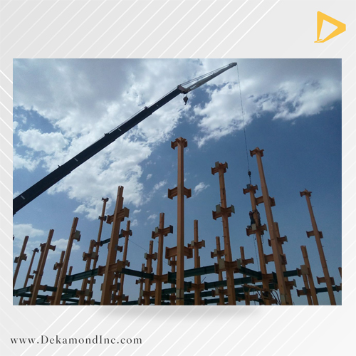 اجرای اسکلت فلزی-dekamondinc.com